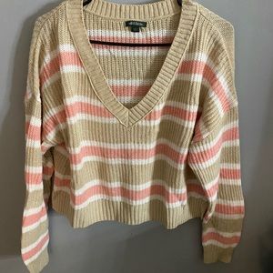 Cropped Striped Sweater- Worn Once